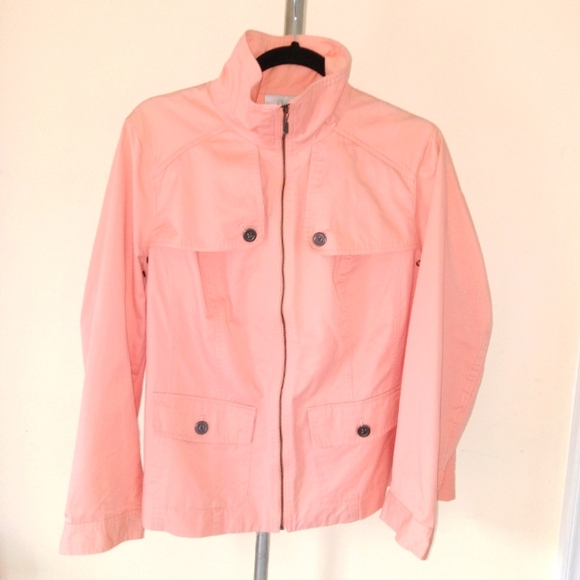 Studio Works Woman Jackets & Blazers - Studio Works Woman Peach Cotton Jacket 1X